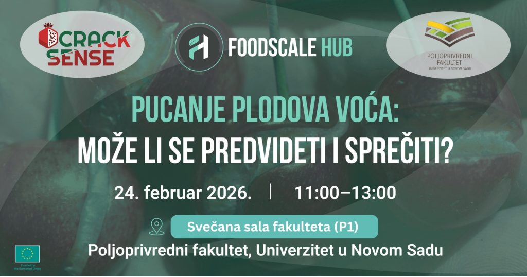 GLavni vizual za najavu panela "Pucanje plodova voća: Može li se predvideti i sprečiti?"